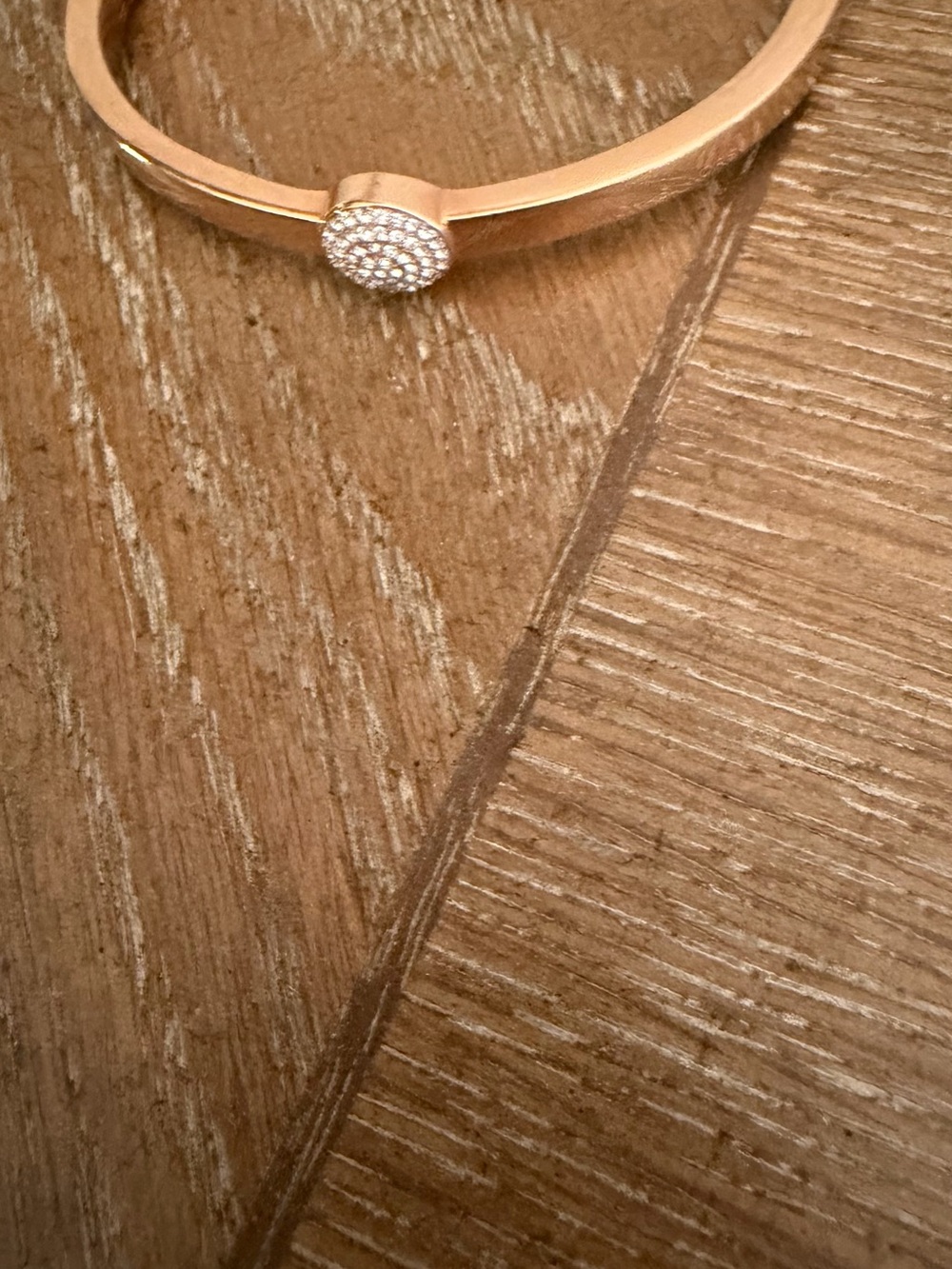 Michael Kors Gold Crystal Disc Bangle Bracelet